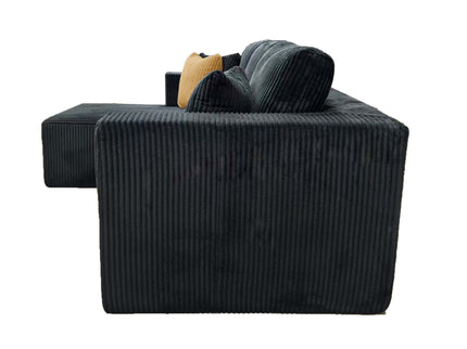 L - Shape Full Compressed Upholstered Sectional