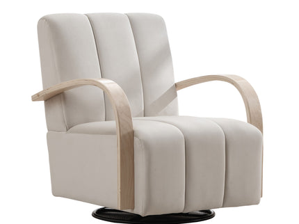 360° Swivel Accent Chair With Armrests