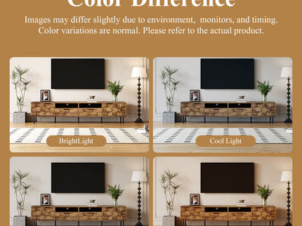 TV Stand With 2 Drawers, Media Console Table, Storage Cabinet With Cable Management