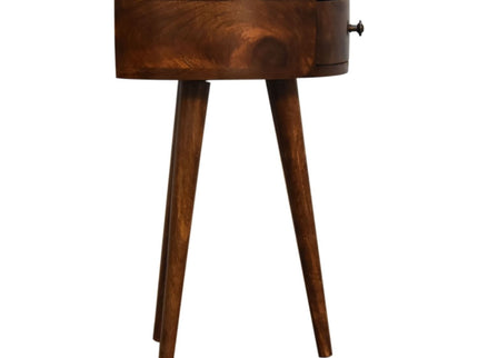 Semi Circle Nightstand - Chestnut