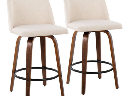 Toriano - Mid Century Modern, Counter Stool (Set of 2)