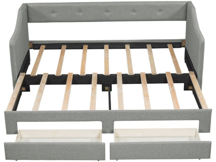 Upholstered Daybed With 2 Drawers