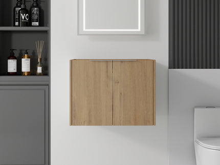 Floating Bathroom Vanity Cabinet With Soft Close Double Doors, Spacious Interior Storage, Wall Mounted, Cabinet Only