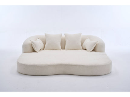 Foldable Sofa Bed, Boneless Couch Convertible Sleeper With 4 Pillows