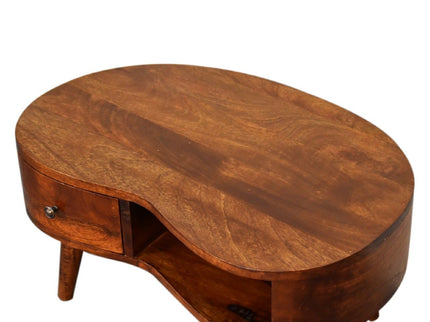 Wave Coffee Table With 1 Drawer