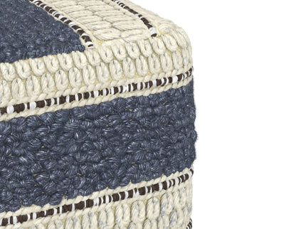 Grady - Handcrafted Square Pouf