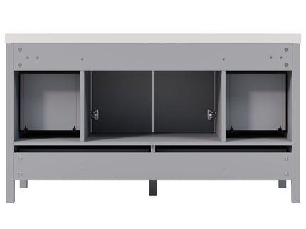Bathroom Vanity With Separate Sink, Soft Close Doors And 4 Drawers