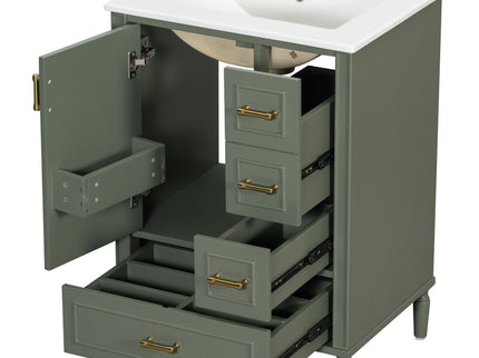 Traditional Bathroom Vanity Set With Soft Close Doors