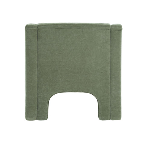 Barrel Accent Chair With Enclosed Arms