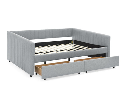 Upholstered Queen Daybed With 2 Drawers