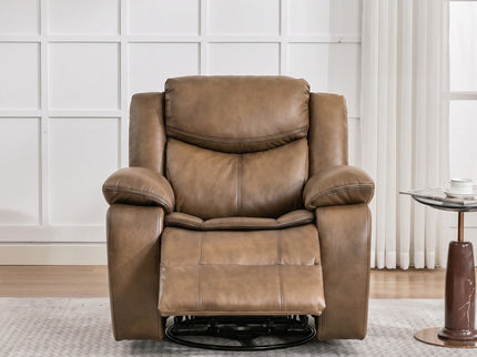 Rocker Recliner Chair With Manual Recline And 360° Swivel Base