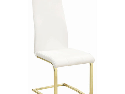 Whittingham - Dining Side Chair (Set of 4) - White / Gold