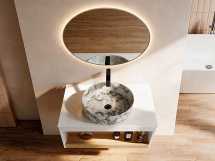 Floating Bathroom Vanity With Vessel Sink
