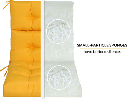 2 Piece High Back Patio Chair Cushion Set
