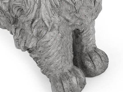 Cocker Spaniel Dog Statue - Gray