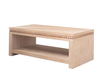 Modern Coffee Table With Beaded Trim