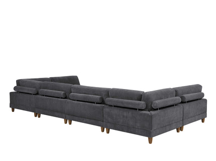 Modern Modular Sectional With Adjustable Back Support