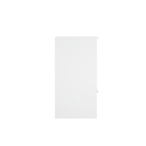 Toy Storage Organizer With Large Drawer And Low Bookshelf For Nursery & Playroom - White