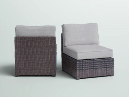 Armless Patio Chair With Cushions