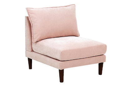 Modular L-Sectional Set With Ottomans - Pink