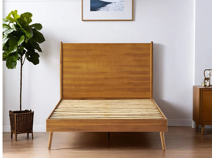 Okioki - Mid-Century Wood Bed
