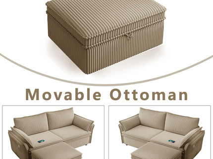 2 In 1 Convertible Sofa Bed, Multi Functional Living Room Furniture