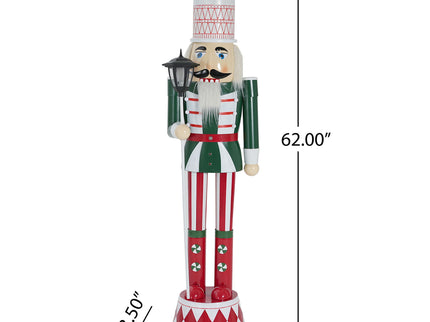 Classic Nutcracker Holiday Decor, Durable Construction - Green / Red / White