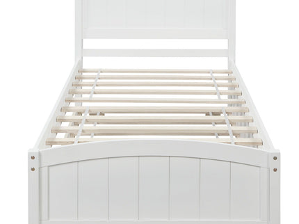 Platform Bed & Headboard, Footboard And Wood Slat Support