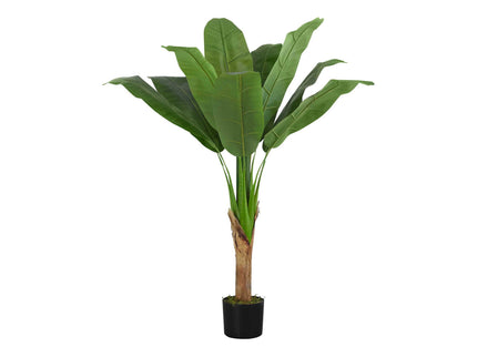 43" Tall, Artificial Plant, Banana Tree, Indoor, Faux, Fake, Floor, Greenery, Potted, Real Touch, Decorative - Green / Black