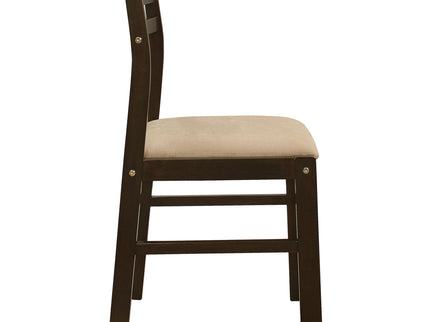 3 Piece Dining Set With Drop Leaf Table And Upholstered Chairs