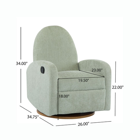 Contemporary 360 Swivel And Glider Recliner Chair