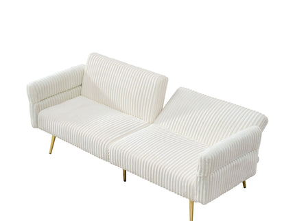 Luxury Foldable Double Sofa Bed With Folding Armrests