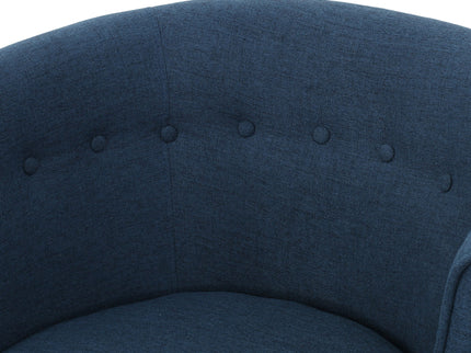 Contemporary Upholstered Club Chair With Button Tufting