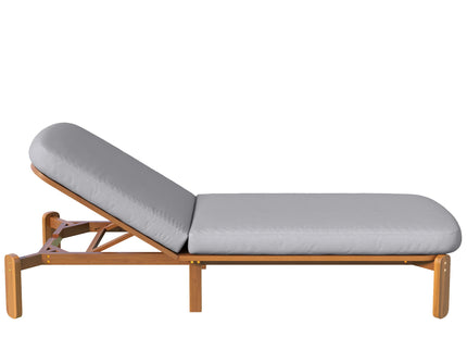 Outdoor Chaise Lounge With Adjustable Backrest