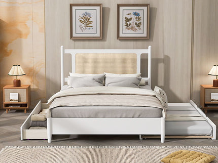Platform Bed With 2 Big Drawers & Trundle