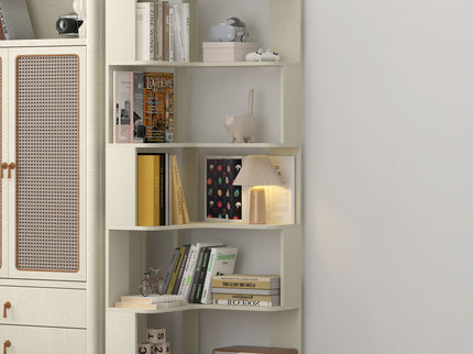 L-Shaped Corner Bookshelf