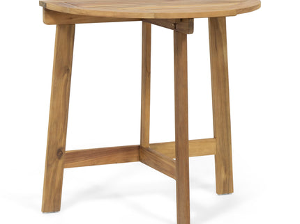 Outdoor Half Round Folding Acacia Wood Bistro Table