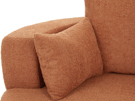 360° Swivel Accent Barrel Chair With 3 Removable Pillows For Living Room