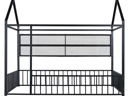 House Frame With Fence And Shelves