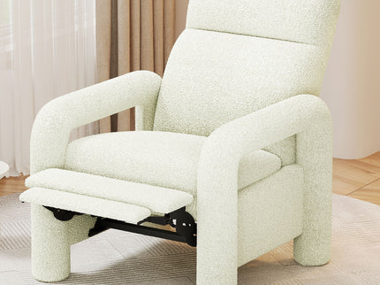 Push Back Recliner Armchair Upholstered Recliner Chair Single Sofa With Adjustable Backrest