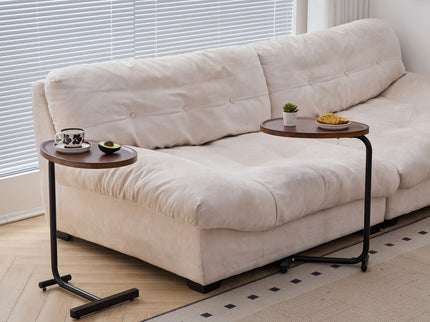 C-Shaped Side Table, Small Sofa Table For Cough, Bedroom