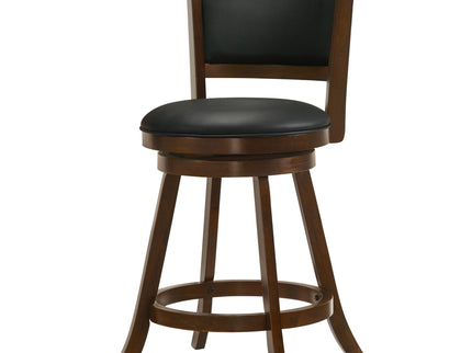 Swivel Stool With Swivel Base (Set of 2) - Black / Brown