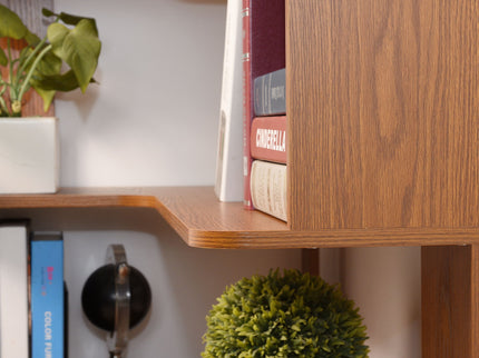 L-Shaped Corner Bookshelf