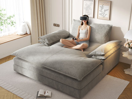 Modern Oversized Double Chaise Lounge Chair