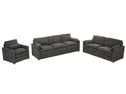 Cozy Upholstered Sofa Set For Living Room