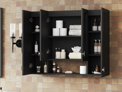 Wall Mounted Bathroom Cabinet With 5 Adjustable Shelves