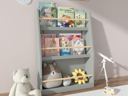 3 Tier Book Shelf, Compact Storage For Bedrooms
