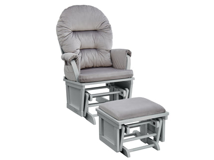 Madison - Glider And Ottoman - Gray