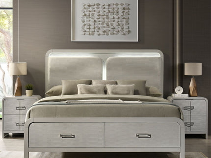 Aria - 2 Drawer Nightstand - Beige