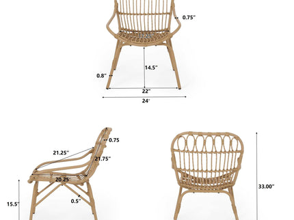 Monsoon - Outdoor Accent Chair With Open Weave Design